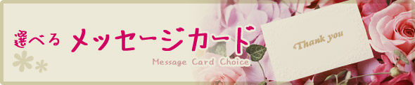 選べるメッセージカード